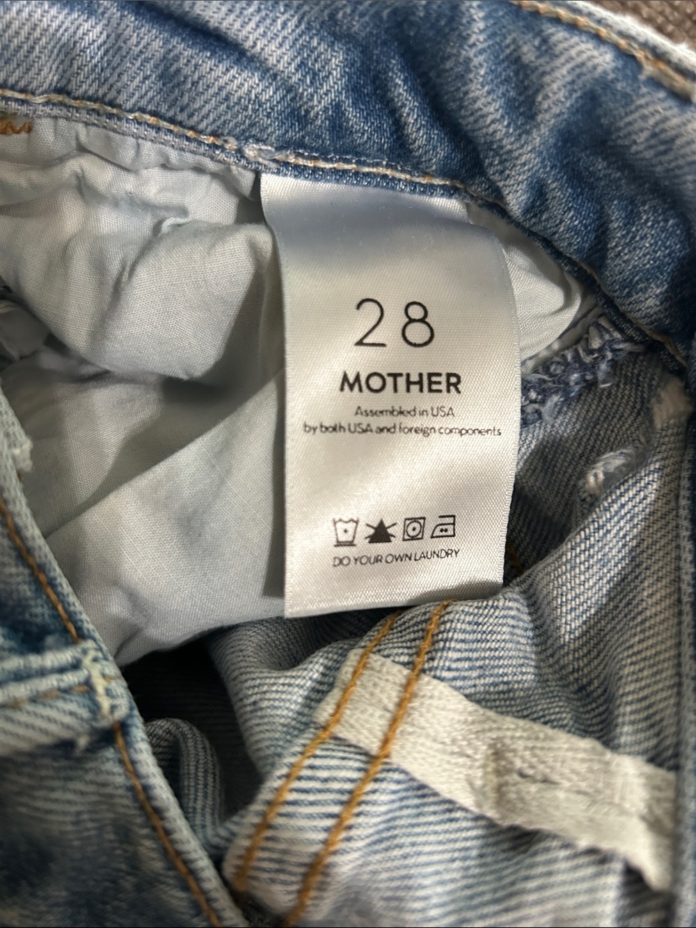 MOTHER SUPERIOR The Hustler Ankle Jeans I Confess Wash Size 28 Straight - Picture 10 of 10